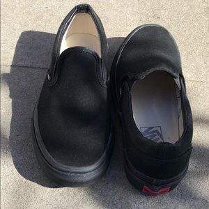 Vans Classic Slip on Black on Black